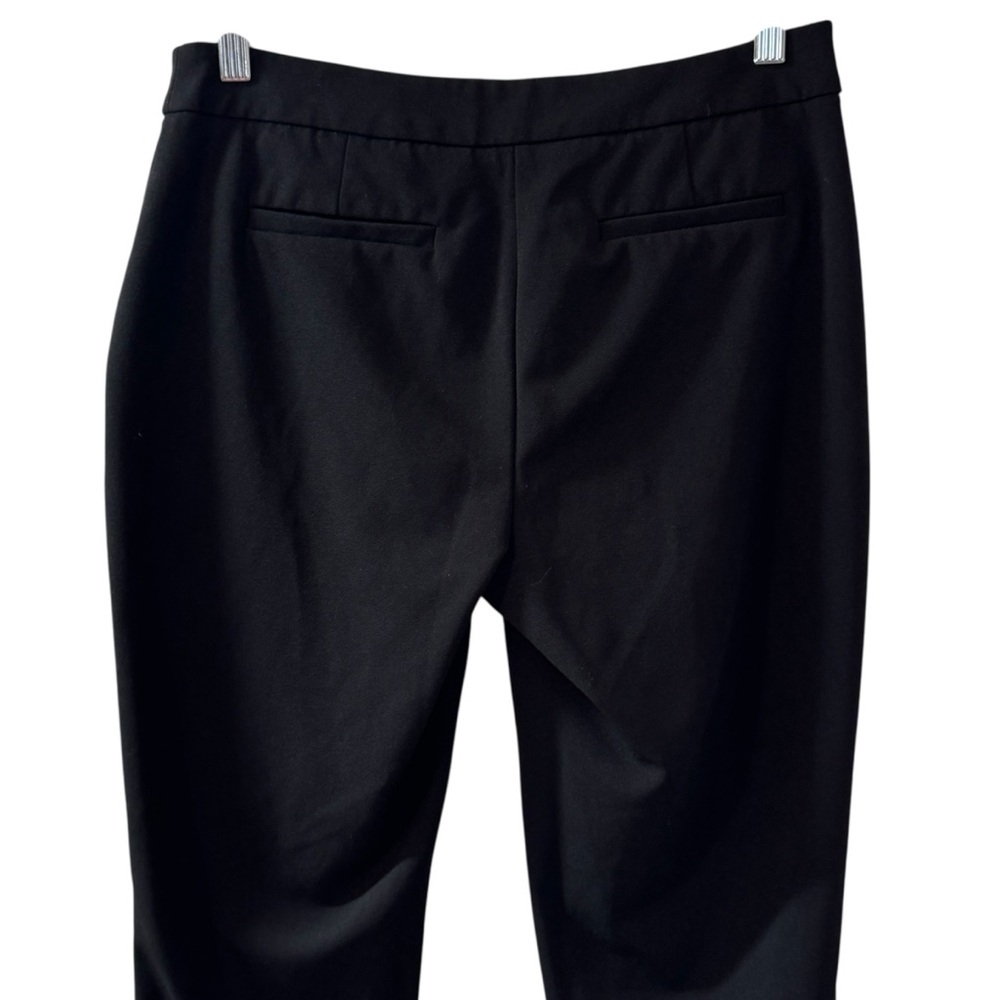 Karl Lagerfeld Ankle Pant faux leather trim angled zipper pockets womens 4 - Picture 4 of 14